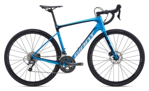 Велосипед Giant Defy Advanced 3-HRD 2020 синий металлик