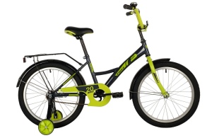 Велосипед FOXX 20" BRIEF зеленый, сталь, тормоз нож, крылья, багажник