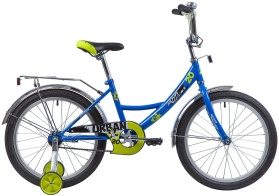 Велосипед NOVATRACK 20" URBAN синий, защ А-тип, тормоз нож, крылья и багаж хром, без доп колес