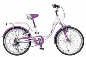 Велосипед NOVATRACK 20" BUTTERFLY, белый, алюм., 6-скор, TY21/RS35/SG-6SI, V-brake