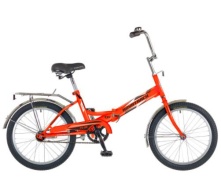 Велосипед NOVATRACK 20" складной, FS30, оранжевый, тормоз нож,AL обода,усилен, багажник