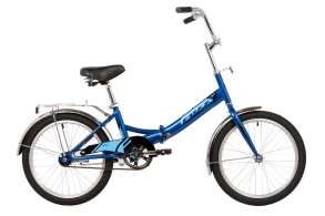Велосипед FOXX 20" складной, SHIFT, синий, тормоз нож, двойной обод, багажник