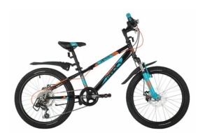 Велосипед NOVATRACK 20" EXTREME черный,сталь, 6 скор., Shimano TY21/Microshift TS38, диск#145876