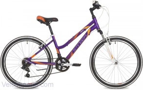 Велосипед STINGER 24" LAGUNA фиолетовый MICROSHIFT
