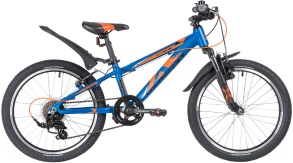 Велосипед NOVATRACK 24" EXTREME синий,  стальная рама 11", 6 скор., Shimano TZ500/Microshift TS