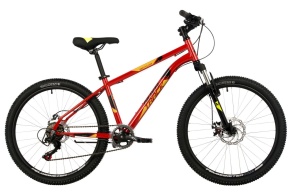 Мужской велосипед NOVATRACK 24" BATTLER сталь 14'', красный, 6 скор.TZ500/TS-38/SG-6S, диск.торм STG