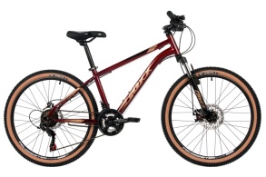 Велосипед FOXX 24" CAIMAN красный,сталь, размер 12"