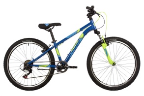 Велосипед NOVATRACK 24" BATTLER сталь 12'', синий, 6 скор.TZ500/TS-38/SG-6S, V-brake