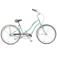 Женский велосипед STINGER 26" CRUISER L зеленый, алюминий, размер 16"