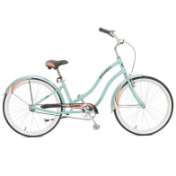 Велосипед STINGER 26" CRUISER L зеленый, алюминий, размер 16"
