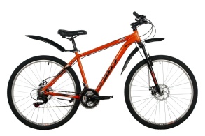 Мужской велосипед FOXX 27.5" ATLANTIC D оранжевый, алюминий, размер 20"