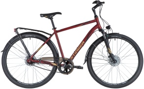 Мужской велосипед STINGER 28" Vancouver Evo 60; коричневый; SHIMANO NEXUS REVOSHIFT, 7 ск.