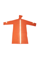 Дождевик ПВХ III-поколения со светоотражателями, ярко-оранжевый