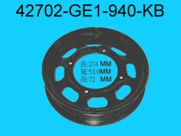 Диск колёсный 10"x2.15" 4отв. без ступицы SYM DD 50