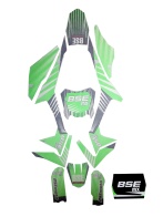 Наклейки комплект зелёный BSE MX