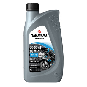 Масло моторное синтетическое Takayama Mototec 7000 4T SAE 10W-40 API SN JASO MA2 1л