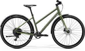 Велосипед Merida 2020 Crossway Urban 300 Lady 700C MattFogGreen/GlossySilverGreen