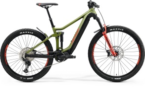 Велосипед Merida (2021) eOne-Forty 500 Р:XL(45cm) MattGreen/Black/Red