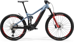 Велосипед Merida 2021 eOne-Sixty 700 Р:L(45cm) MattSteelBlue/Black/Red