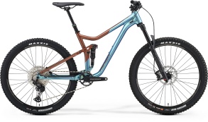 Велосипед Merida One-Forty 600 К:27.5" Р:M(17") SilkBronze/Blue 2021 (6110878594)