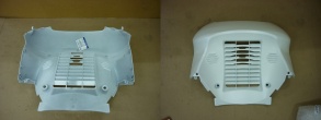 Облицовка передняя нижняя белый (WH-003UL) SYM GTS 300