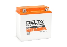 АКБ DELTA CT 1214 12V/14Ah YTX14H-BS, YTX16-BS, YB16B-A, YTX14-BS SYM ATV 600 ATV 600LE