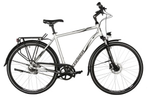 Велосипед STINGER 700C VANCOUVER PRO серебристый, алюминий