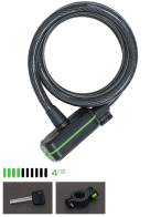 Замок мото/вело Citadel CC 180см/12мм/K/B трос, ключ