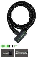 Замок мото/вело Citadel CA 150см/25мм/K Steel-o-flex бронетрос, ключ