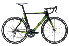 Велосипед Giant Propel Advanced 1, размер: L, цвет: карбон/зеленый