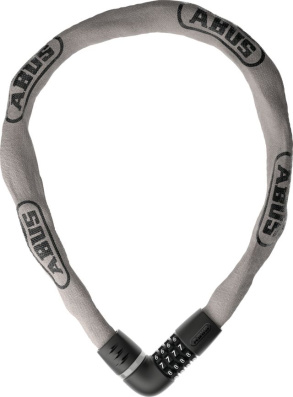 Замок вело ABUS TRESOR 6807C/110 серый, кодовый, 1480 г., уровень защиты 7/15