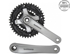 Система Shimano TY501, 175мм, Кв, 42/34/24, без защ, с болтами, серебр., б/уп