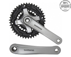 Система Shimano TY501, 175мм, Кв, 42/34/24, без защ, с болтами, серебр., б/уп