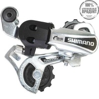 Переключатель задний Shimano Tourney, TY21-B, GS, 6ск. крепление на болт, серебро, без уп.