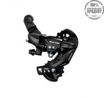 Переключатель задний Shimano Tourney, TY21-B, SS, 6ск., крепление на болт, черный, без уп.