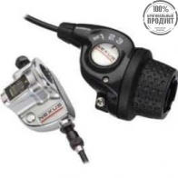 Шифтер Shimano Nexus, 3S35E, 3ск, с bell crank 3, оплетк, 2550мм черный