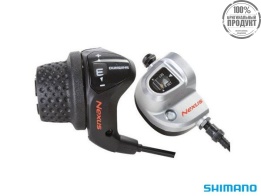 Шифтер Shimano Nexus, 3S41E, 3ск, с bell crank 6, оплетк, 2300мм, черн, коротк. ручк.