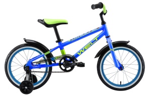Велосипед Welt Dingo 16 2021 Blue/Acid Green Р:8