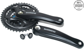 Система Shimano Altus, M311, 170мм, Кв, 42/32/22T, черный