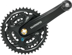 Система Shimano Altus, M311, 175мм, Кв, 42/32/22T, защ, черн