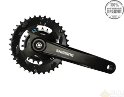 Система Shimano Altus M315-2, 175мм, 36/22T, квадрат, без защиты, черный, для 7/8ск.