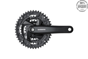 Система Shimano Altus, M371, 175мм, Кв, 44/32/22, с болтами, защ, черн