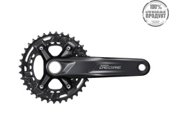 Система Shimano Deore, M4100-2, для 2x10ск, 175мм, ин.вал, 36-26T без каретк., для CL:48,8мм