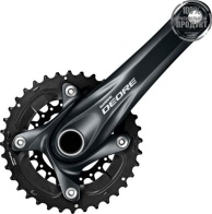 Система Shimano Deore, M617, 170мм, ин.вал, 38/24T без каретк., черный