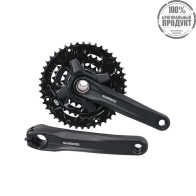 Система Shimano Altus MT200-3, 175мм, 40/30/22T, без защиты, черный, для 9ск.