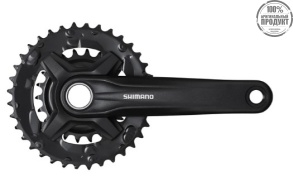 Система Shimano MT210-2, 170мм, 36/22T, инт. вал, черный 9ск.