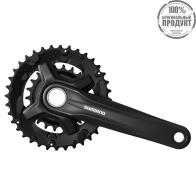 Система Shimano MT210, 175мм, интегрированный вал, 46/30, без защиты, черный