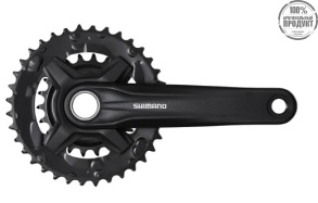 Система Shimano MT210-2, 175мм, 36/22T, инт. вал, черный 9ск.