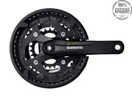 Система Shimano Alivio T4010, для 3x9ск, 175мм, Octalink, 44/32/22T без каретки, черный, с защитой