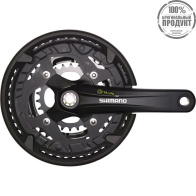 Система Shimano Alivio T4010, для 3x9ск, 175мм, Octalink, 48/36/26T без каретки, черный, с защитой